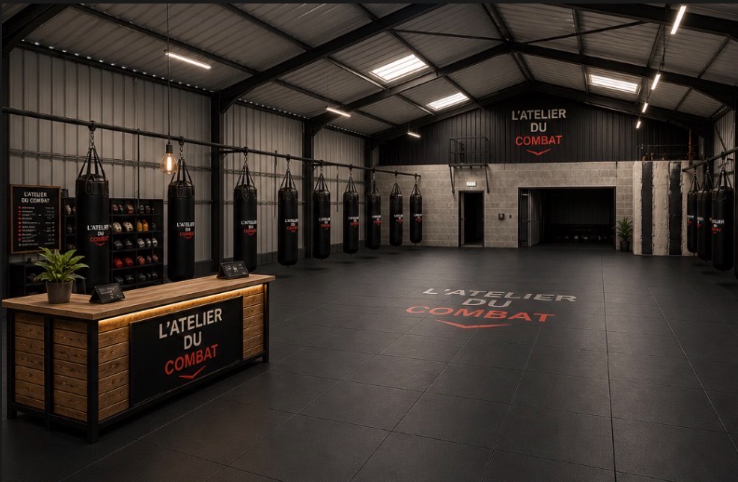 Salle principale de sports de combat à Seichamps